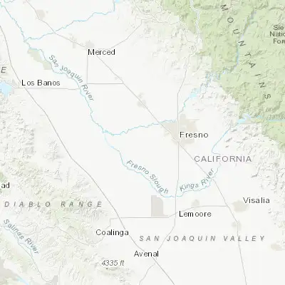 Map showing location of Kerman (36.723560, -120.059880)