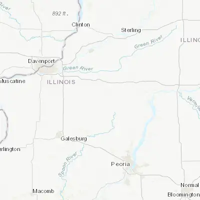 Map showing location of Kewanee (41.245590, -89.924830)