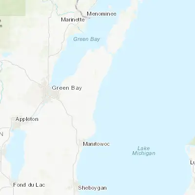 Map showing location of Kewaunee (44.458330, -87.503140)
