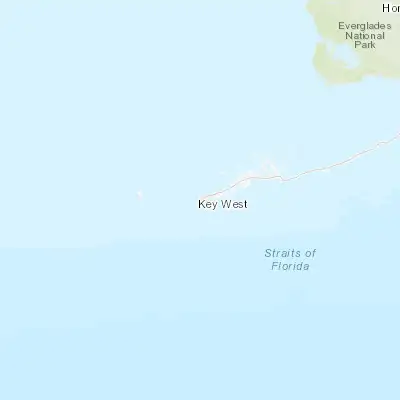 Map showing location of Key West (24.555240, -81.781630)