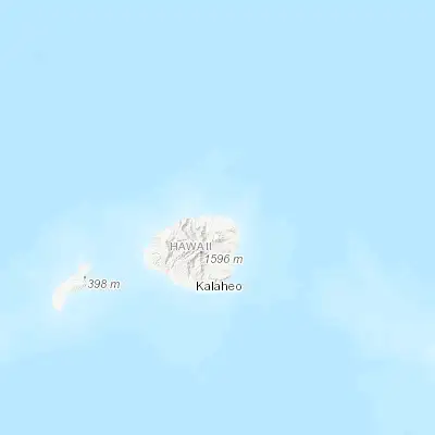 Map showing location of Kīlauea (22.212080, -159.413420)