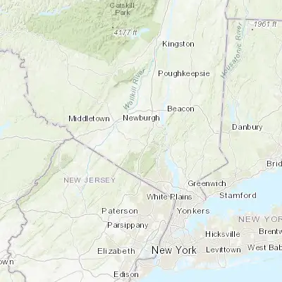Map showing location of Kiryas Joel (41.342040, -74.167920)