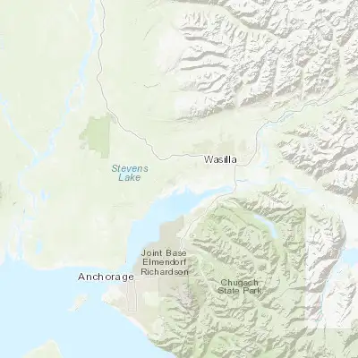 Map showing location of Knik-Fairview (61.512620, -149.600120)