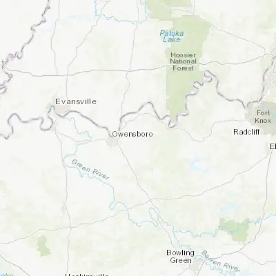 Map showing location of Knottsville (37.771720, -86.904160)