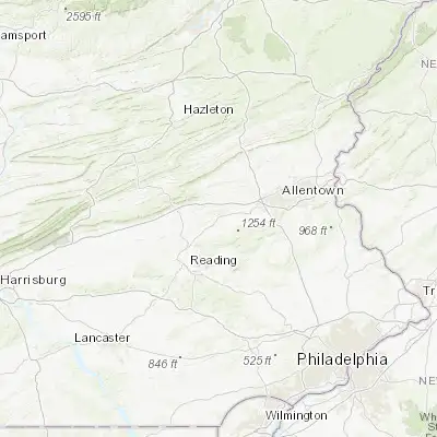 Map showing location of Kutztown (40.517320, -75.777420)