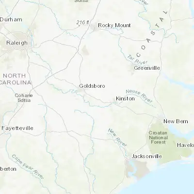 Map showing location of La Grange (35.306830, -77.788030)