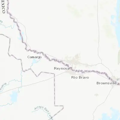 Map showing location of La Joya (26.247020, -98.481410)
