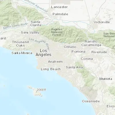 Map showing location of La Mirada (33.917240, -118.012010)