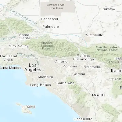 Map showing location of La Verne (34.100840, -117.767840)