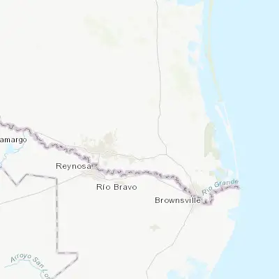 Map showing location of La Villa (26.298680, -97.928610)