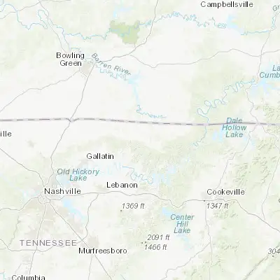 Map showing location of Lafayette (36.521160, -86.026370)