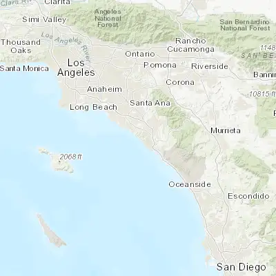 Map showing location of Laguna Beach (33.542250, -117.783110)