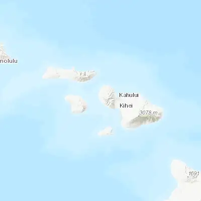 Map showing location of Lahaina (20.874290, -156.676630)