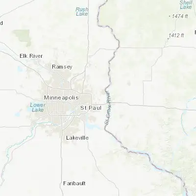 Map showing location of Lake Elmo (44.995800, -92.879380)