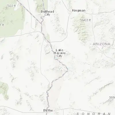 Map showing location of Lake Havasu City (34.483900, -114.322450)