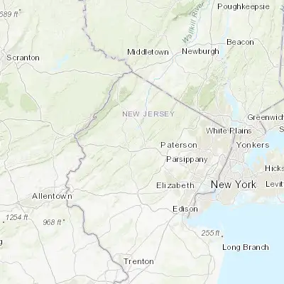 Map showing location of Lake Hopatcong (40.948430, -74.617100)
