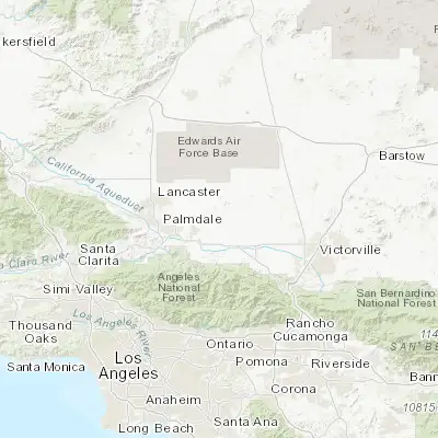 Map showing location of Lake Los Angeles (34.612490, -117.828120)
