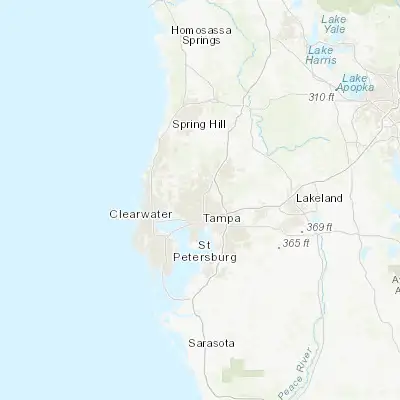 Map showing location of Lake Magdalene (28.074180, -82.471760)