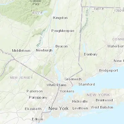Map showing location of Lake Mohegan (41.317870, -73.846250)
