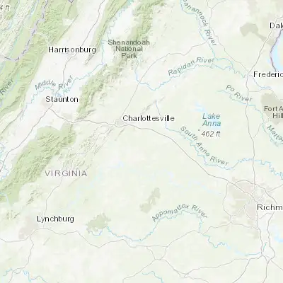 Map showing location of Lake Monticello (37.923200, -78.334730)