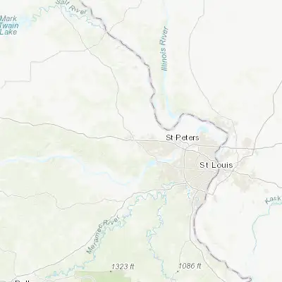 Map showing location of Lake Saint Louis (38.797550, -90.785680)