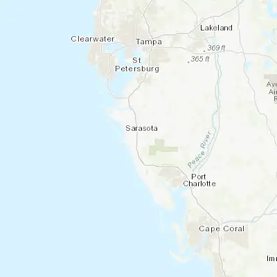 Map showing location of Lake Sarasota (27.292550, -82.437600)