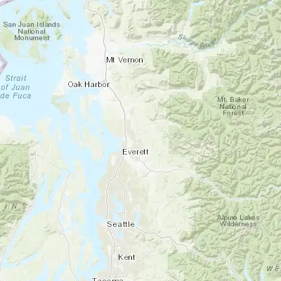 Map showing location of Lake Stevens (48.015100, -122.063740)