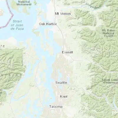 Map showing location of Lake Stickney (47.876550, -122.262140)