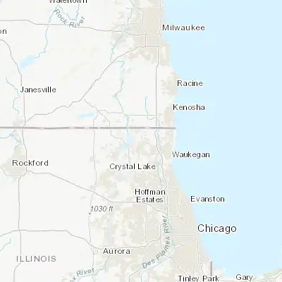 Map showing location of Lake Villa (42.416970, -88.073970)