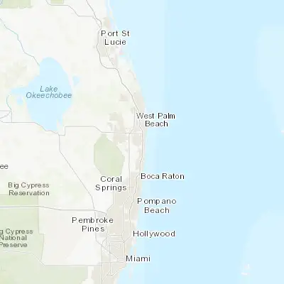Map showing location of Lake Worth (26.617080, -80.072310)