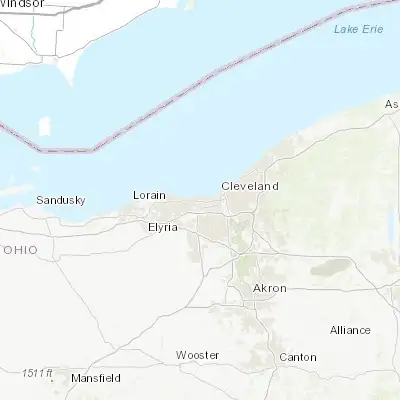 Map showing location of Lakewood (41.481990, -81.798190)