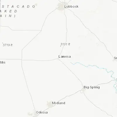 Map showing location of Lamesa (32.737600, -101.950990)