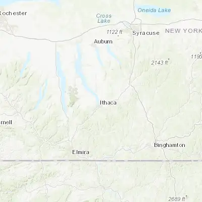 Map showing location of Lansing (42.484240, -76.479940)