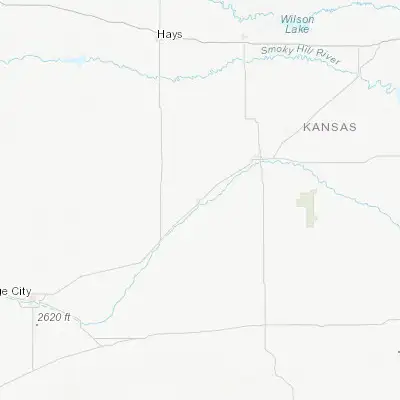 Map showing location of Larned (38.180570, -99.098710)