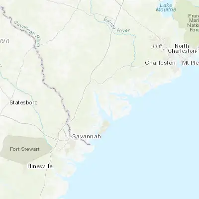 Map showing location of Laurel Bay (32.450190, -80.784830)