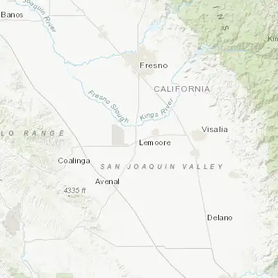 Map showing location of Lemoore (36.300780, -119.782910)