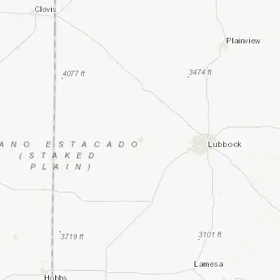 Map showing location of Levelland (33.587320, -102.377960)