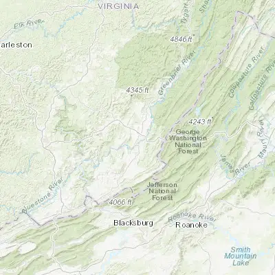 Map showing location of Lewisburg (37.801790, -80.445630)