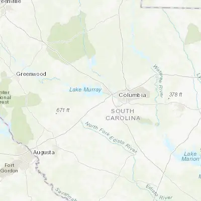 Map showing location of Lexington (33.981540, -81.236210)