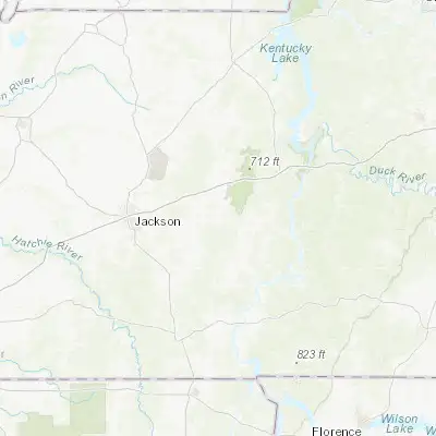 Map showing location of Lexington (35.650900, -88.393380)