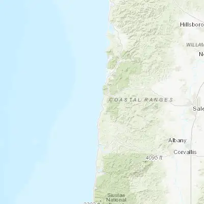Map showing location of Lincoln City (44.958160, -124.017890)