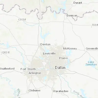 Map showing location of Little Elm (33.162620, -96.937510)
