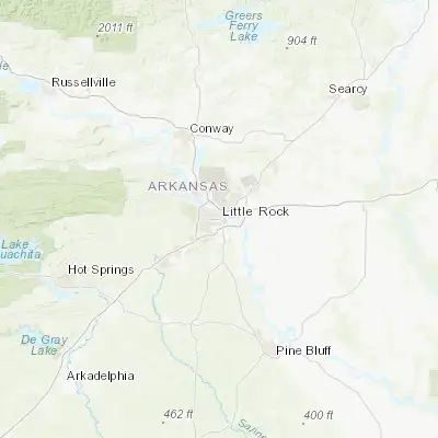 Map showing location of Little Rock (34.746480, -92.289590)