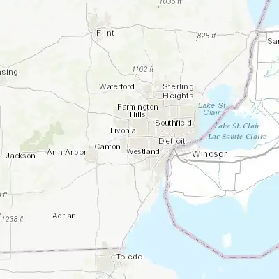 Map showing location of Livonia (42.368370, -83.352710)