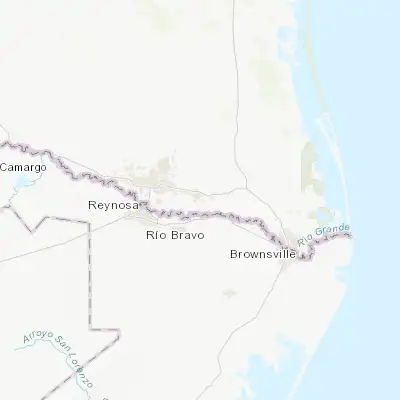 Map showing location of Llano Grande (26.129800, -97.968060)