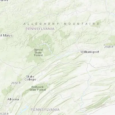 Map showing location of Lock Haven (41.137010, -77.446930)