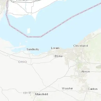 Map showing location of Lorain (41.452820, -82.182370)
