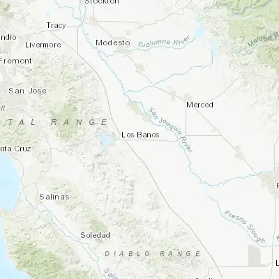 Map showing location of Los Banos (37.058280, -120.849920)