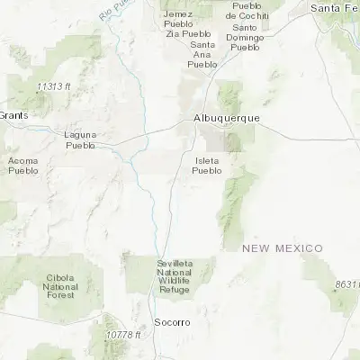Map showing location of Los Lunas (34.806170, -106.733360)