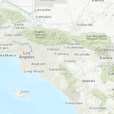Map showing location of Los Serranos (33.972790, -117.708110)